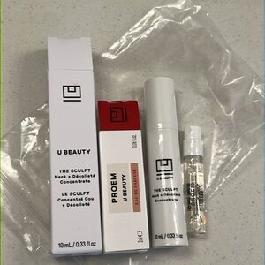 U Beauty The Sculpt Neck concentrate and Proem scent Set New GWP